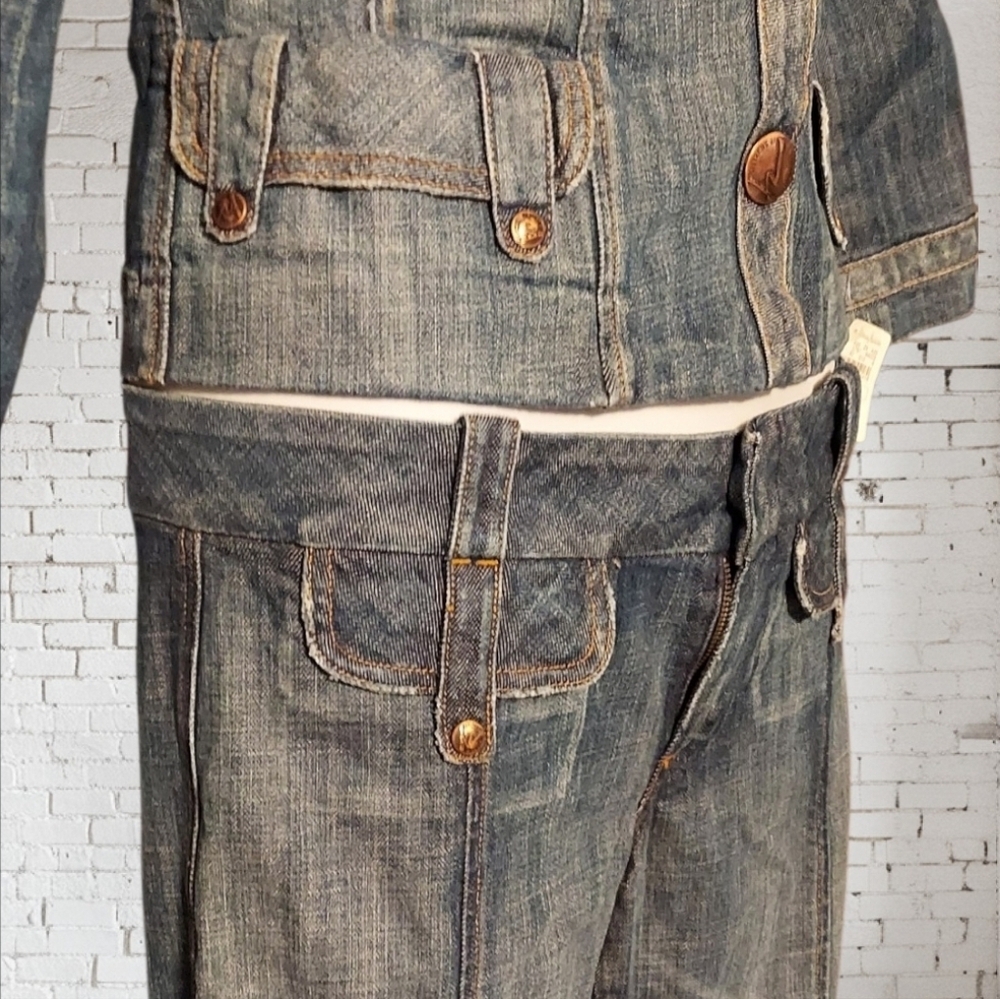 NWT 2 PC Citizens Of Humanity Blue Denim Set ~JACKET sz 10 JEANS sz 29 - Picture 4 of 10